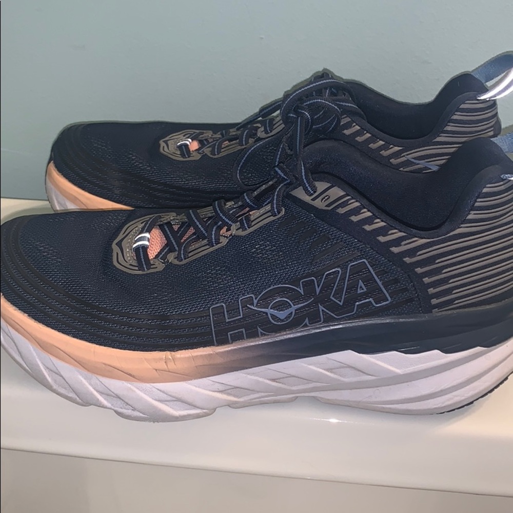 Hoka Bondi 6 Mood indigo/Dusty pink